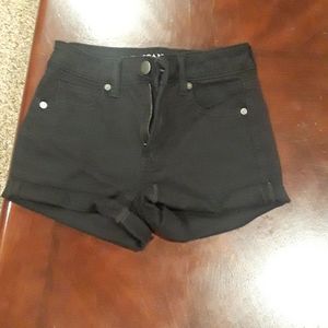 AE Black Jean Shorts